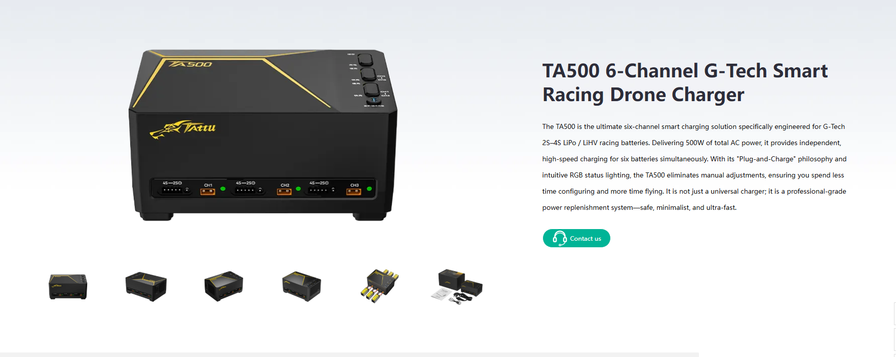 TATTU TA500 6-Channel G-Tech S - Drone Racing Charger review and price